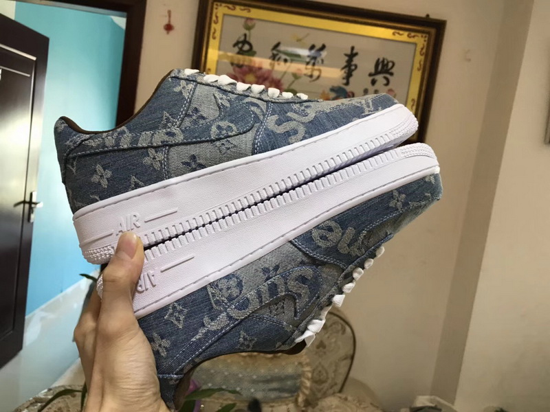 Authentic Superme X Louis Vuitton X Air Force 1